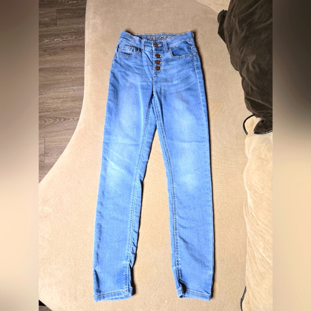 Girl's blue Justice blue jeans